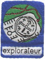 Badge scout d'explorateur